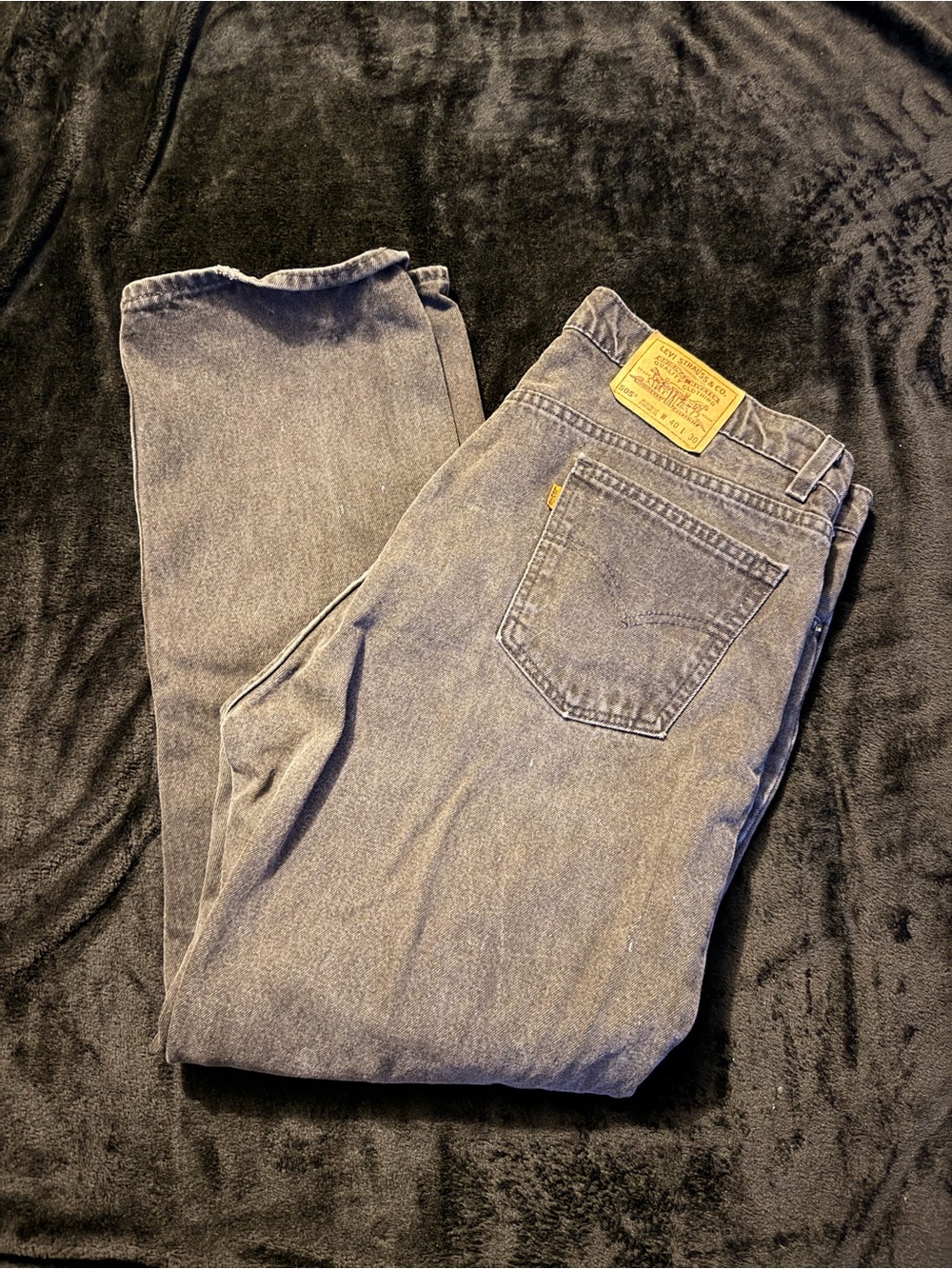 Men's Black Levi Jeans - Classic Straight Fit